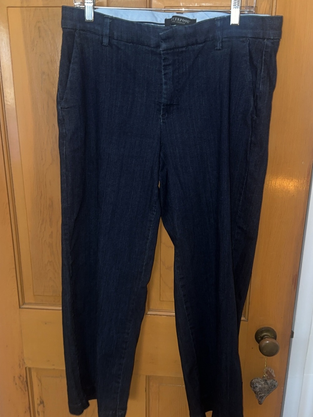 Liverpool Los Angeles Dark Wash Wide Leg Trouser Jeans 10P